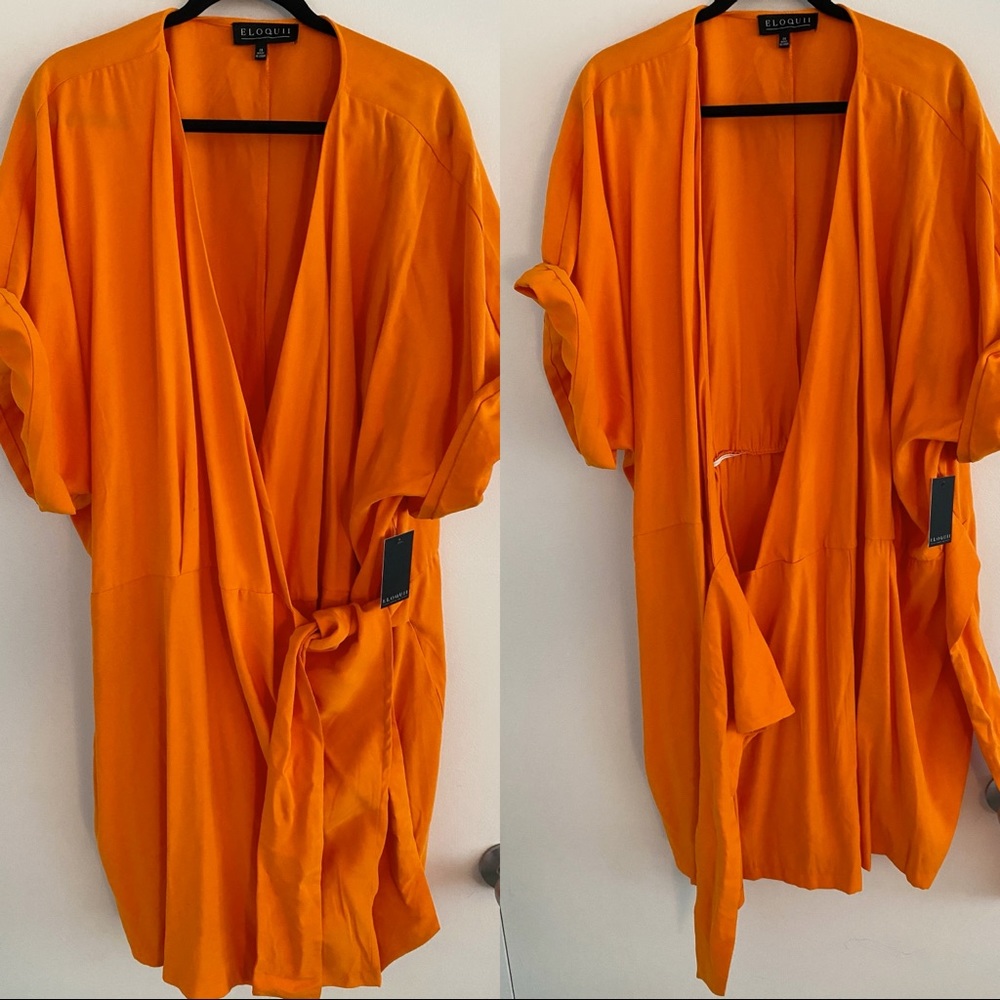 ELOQUII Wrap Skirt Romper